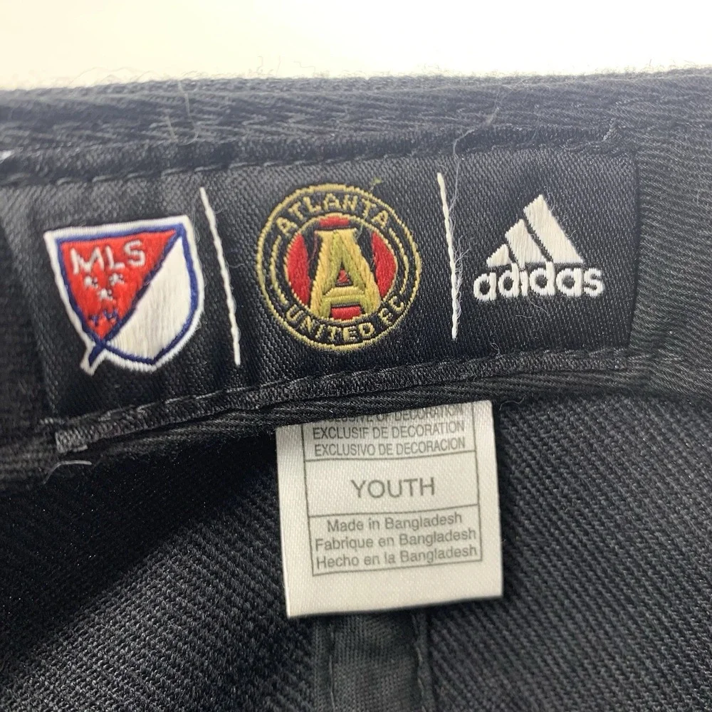 Atlanta United FC Hat YOUTH Football Club MLS Adidas Camo OSFM Snap Baseball Cap